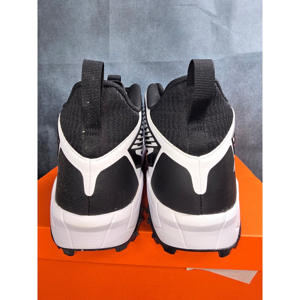 NWB Nike Alpha Menace Strong Shark TB P White Black Football Cleats SZ 15 IB2575 - Picture 3 of 8